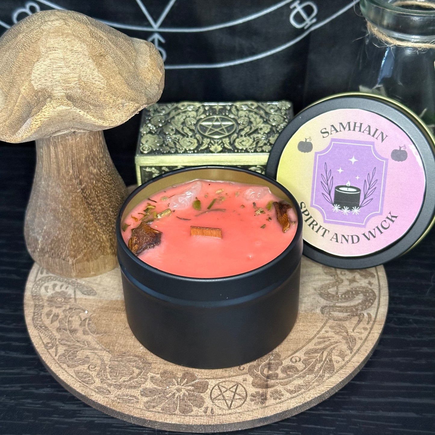 🔮 Samhain Candle | Soy Wax • Wooden Wick • 100g