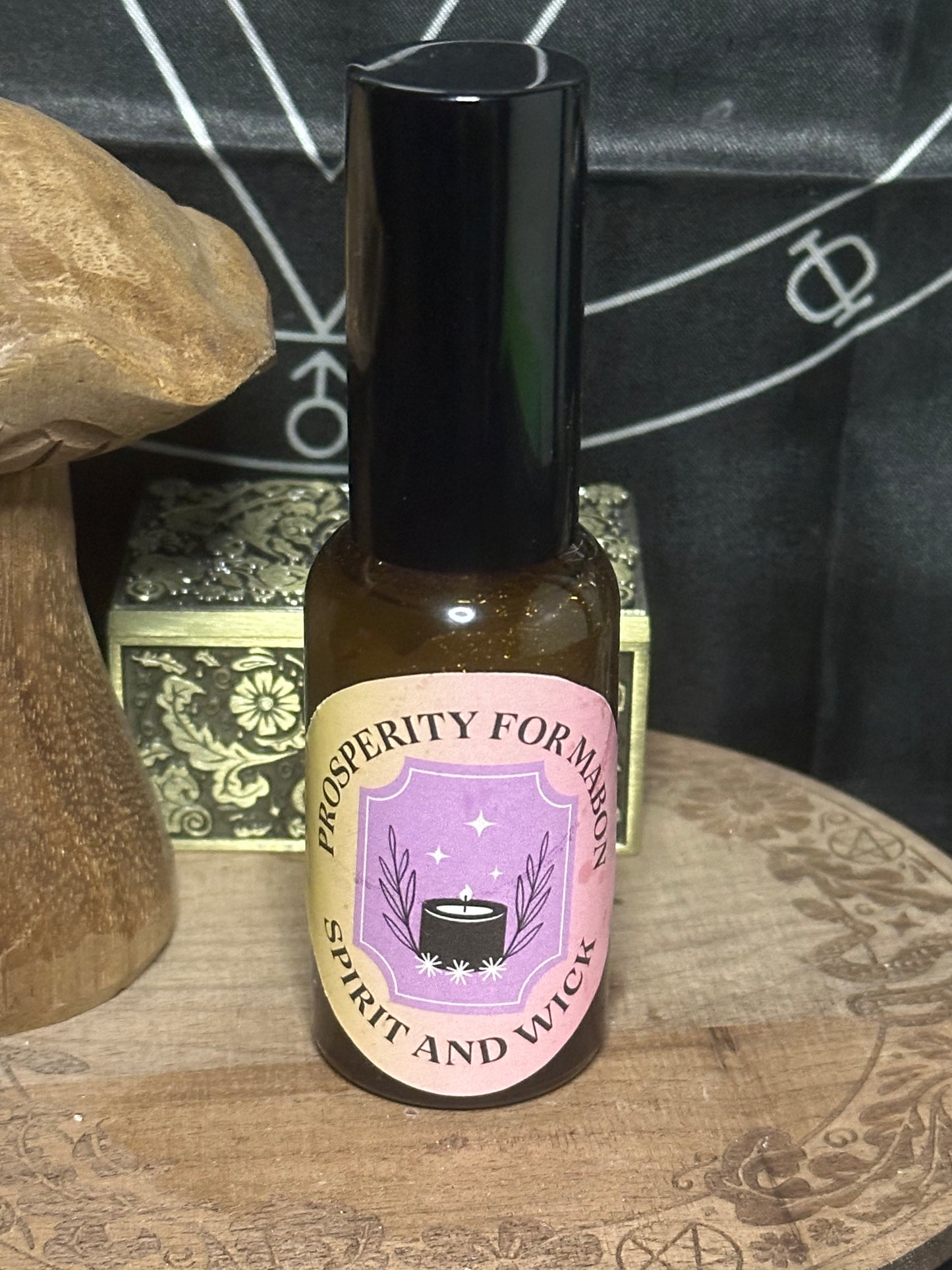 Prosperity for Mabon Aura Spray – Sandalwood, Cinnamon & Bergamot Energy Mist